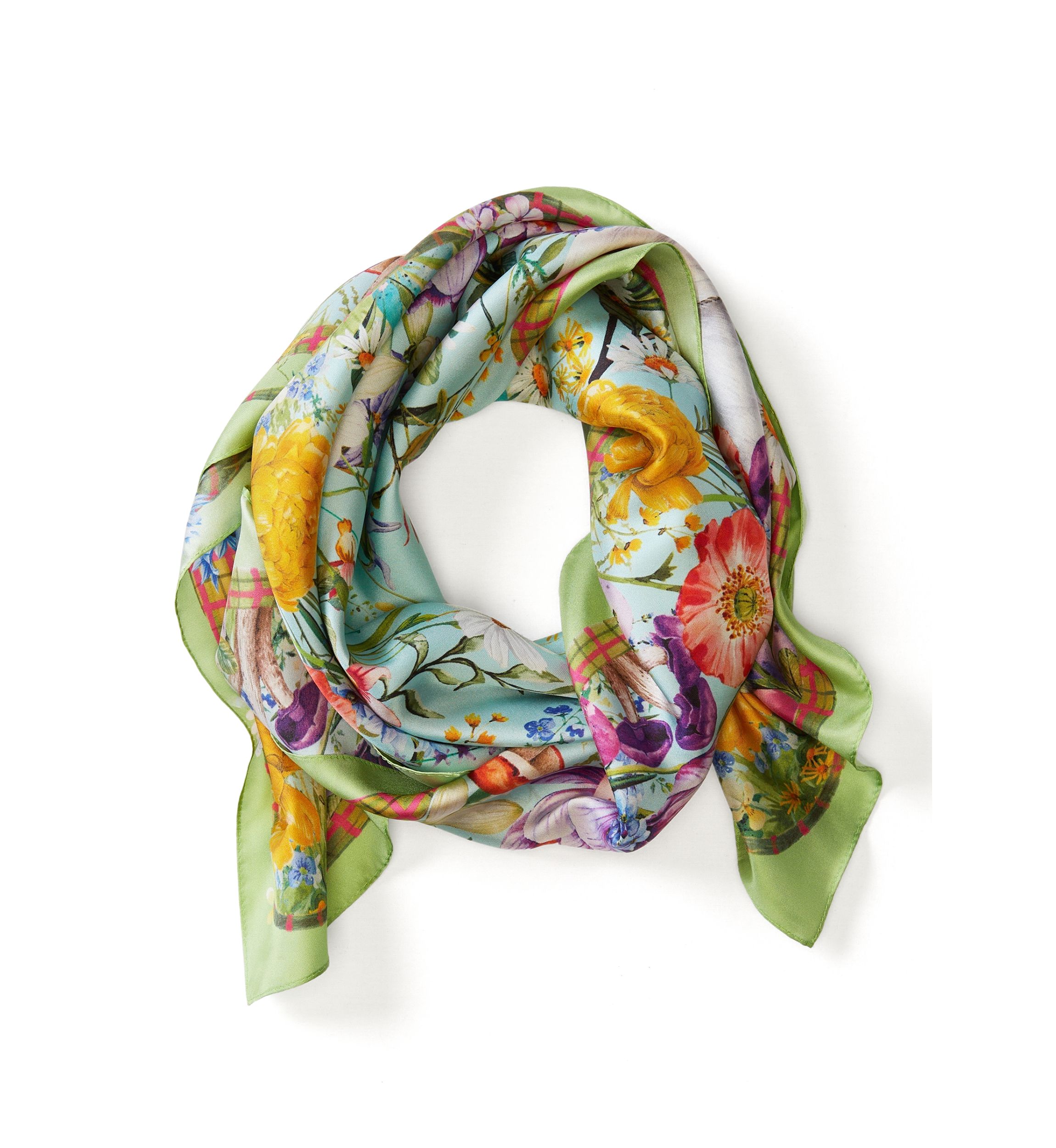 Spring Bounty Square Scarf 