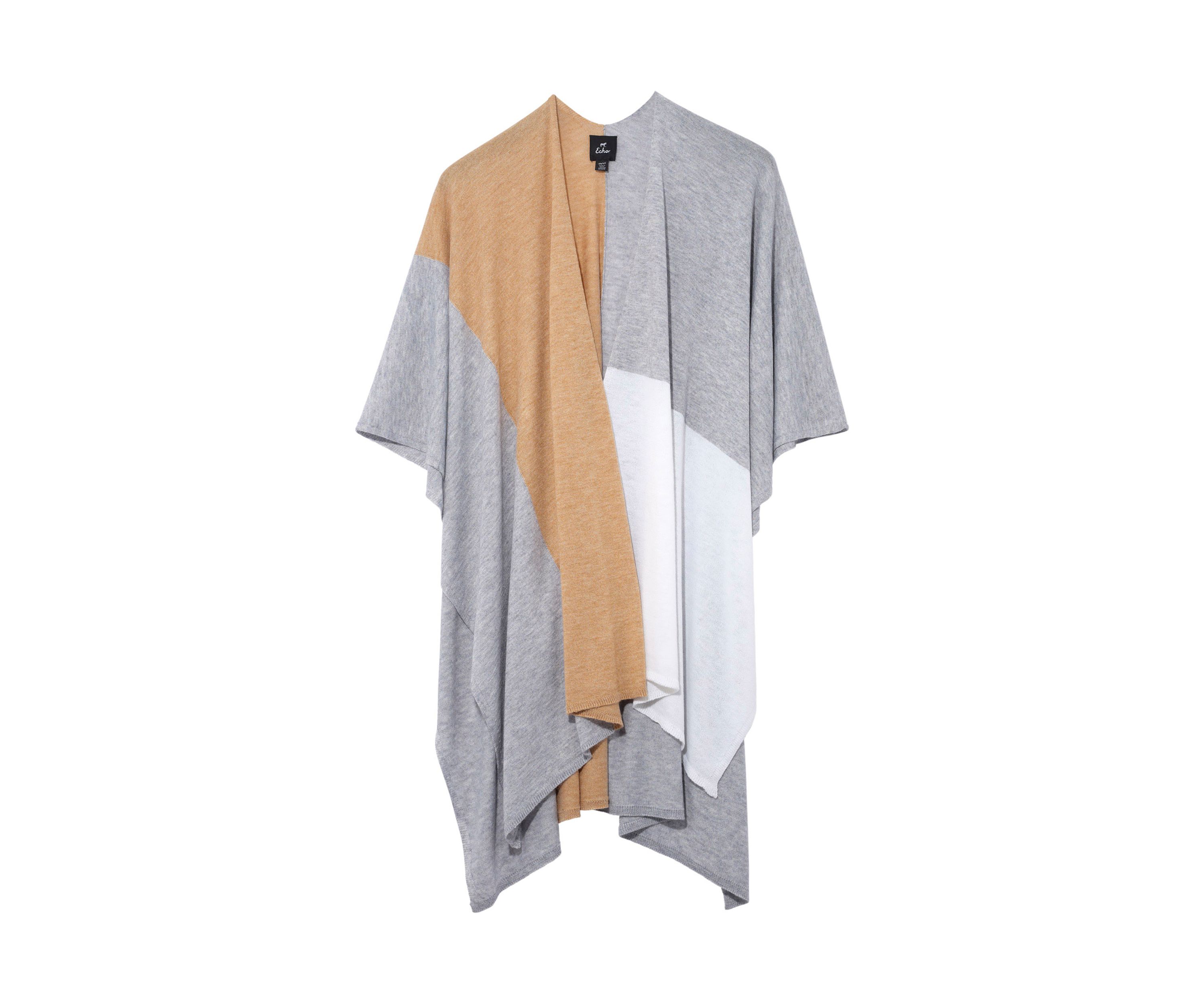 Essential Color Blocked Ruana