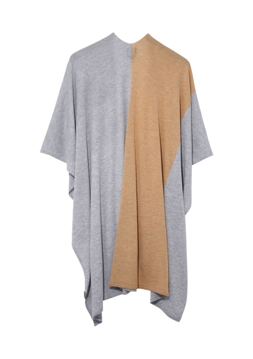 Essential Color Blocked Ruana