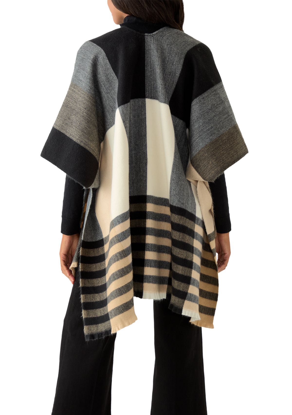 Gramercy Plaid Ruana