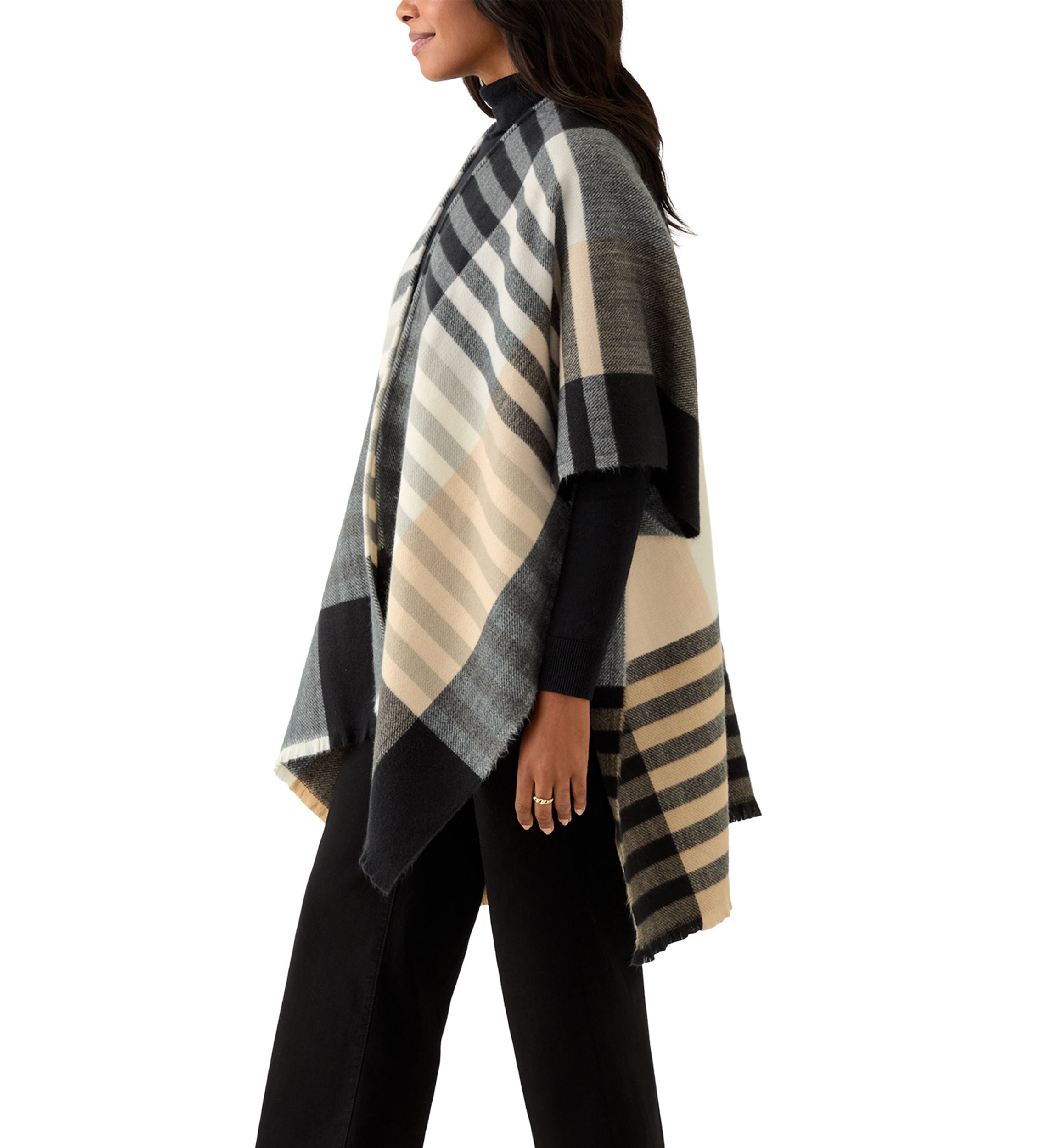 Gramercy Plaid Ruana