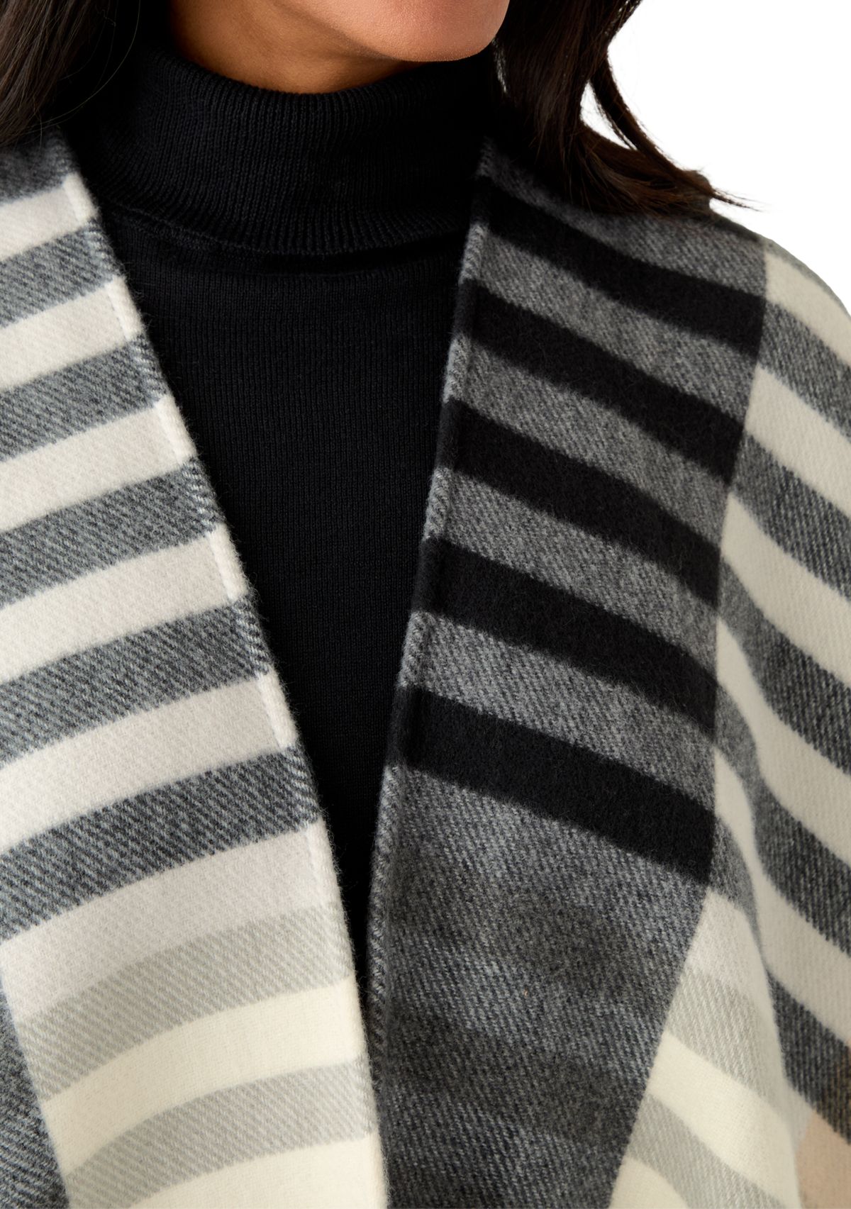 Gramercy Plaid Ruana