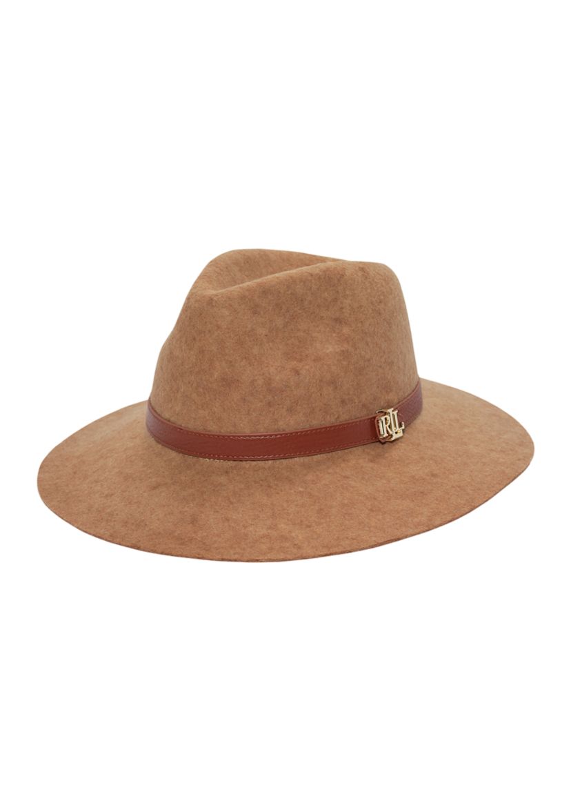 Wool Fedora Hat with Logo