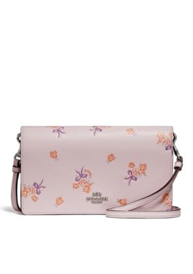 COACH Foldover Crossbody Clutch With Floral Bow Print | belk