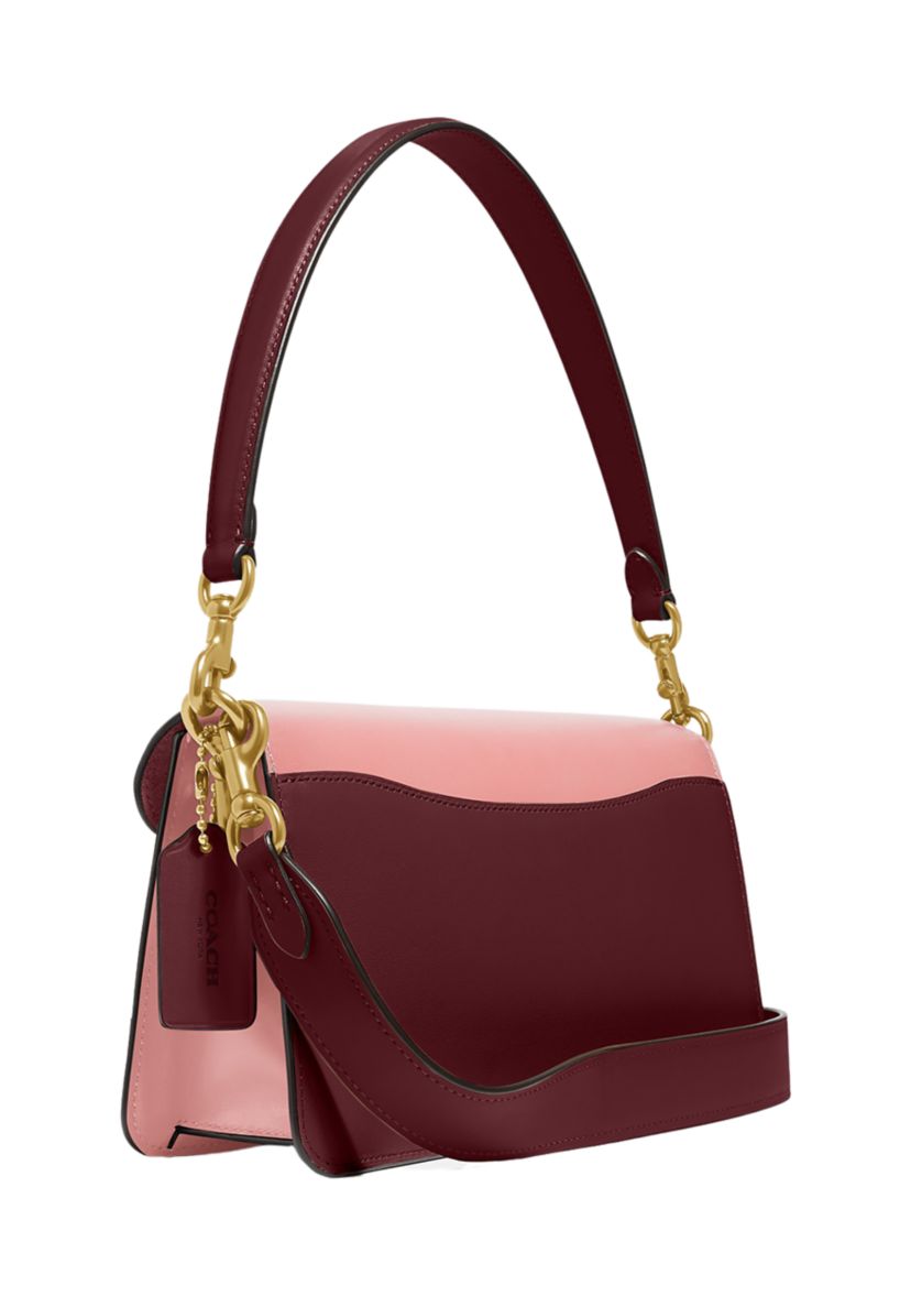 26 Inch Tabby Shoulder Bag in Color Block Signature Canvas 