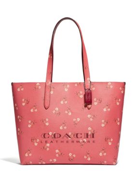 coach floral print tote bag