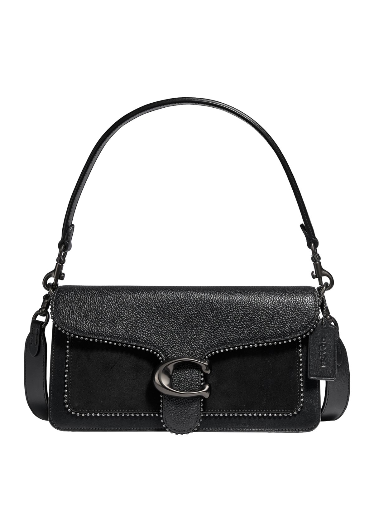 Mixed Leather Tabby Shoulder Bag 