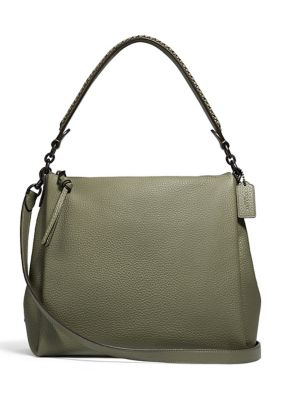 coach shay shoulder bag with whipstitch detail