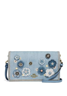 COACH Hayden Denim Tea Rose Crossbody | belk