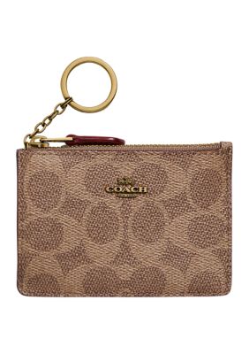 COACH Mini Skinny ID Case in Color Block Signature Canvas | belk