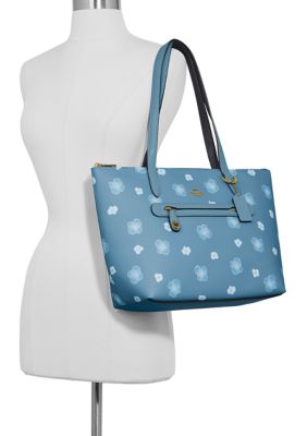 Coach taylor tote discount with pansy print