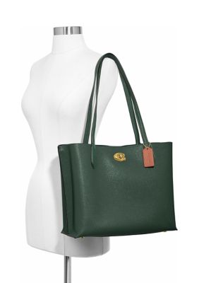 Willow Tote Color Block with Signature Coated Canvas