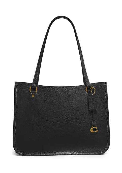 COACH Polished Pebble Leather Tyler Carryall Tote