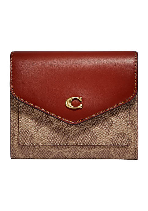 COACH Wyn Small Wallet in Color Block Signature