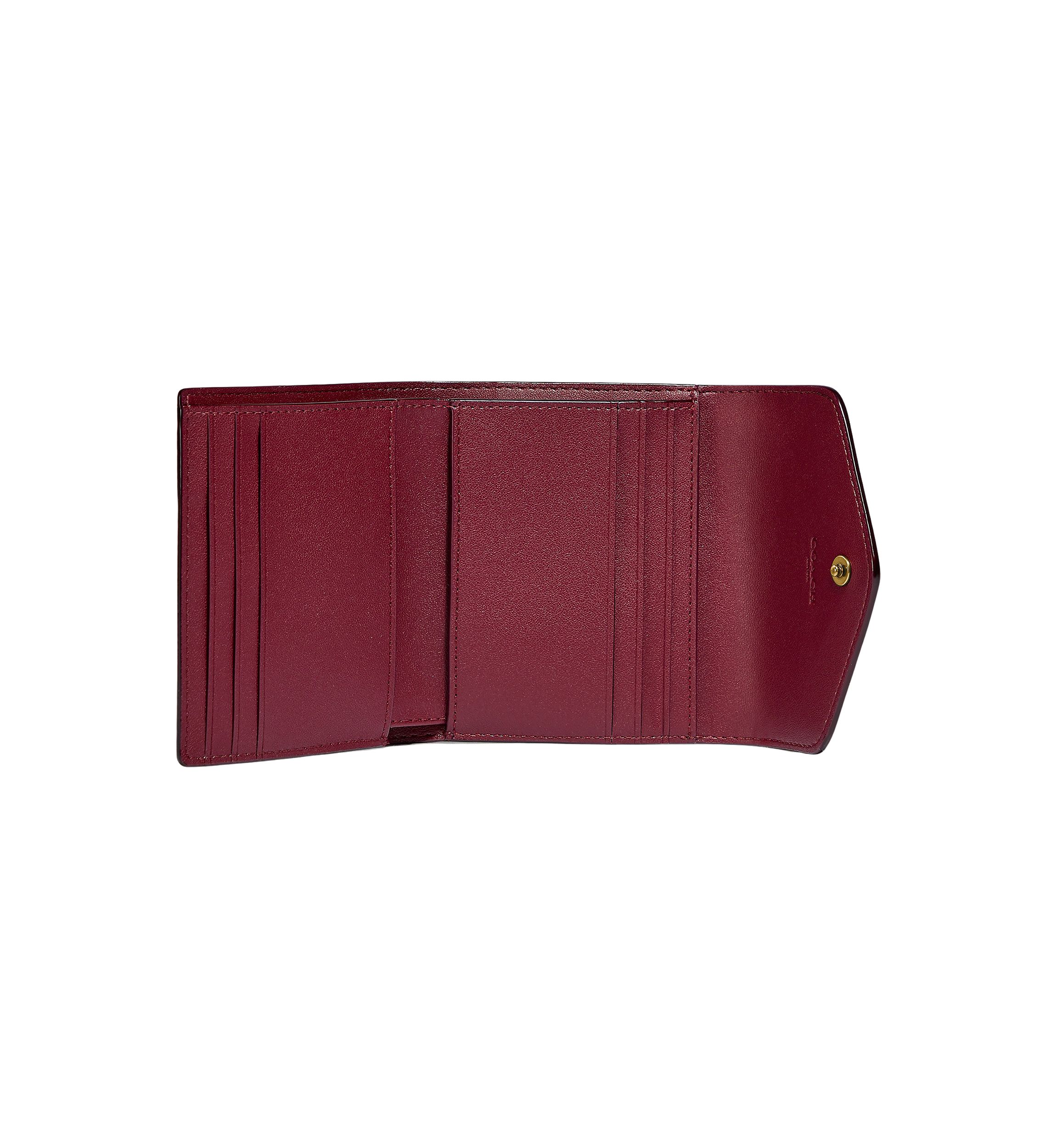 Wyn Small Wallet in Color Block Signature Canvas
