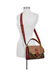 Beat Shoulder Bag in Signature Canvas with Horse and Carriage Print 