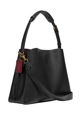 Polished Pebble Leather Willow Shoulder Bag