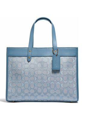 COACH Signature Jacquard Field Tote 30