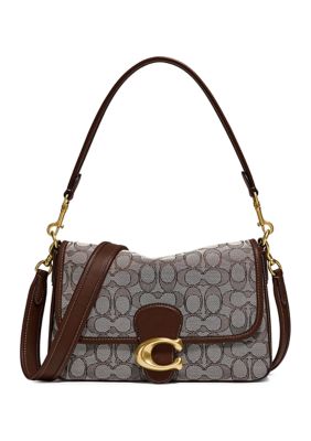 COACH®  Soft Tabby Shoulder Bag In Micro Signature Jacquard