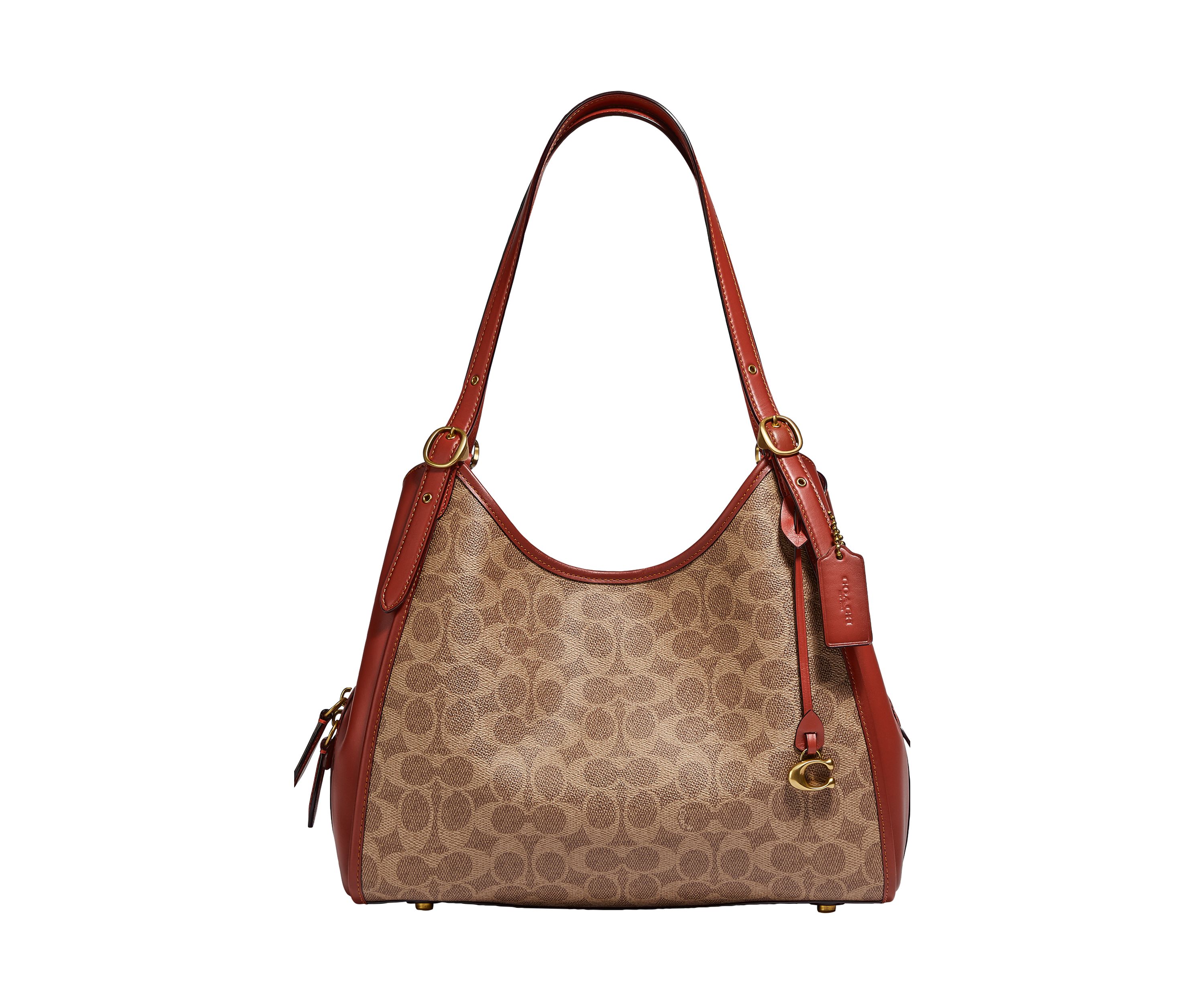 Coated Canvas Signature Lori Shoulder Bag