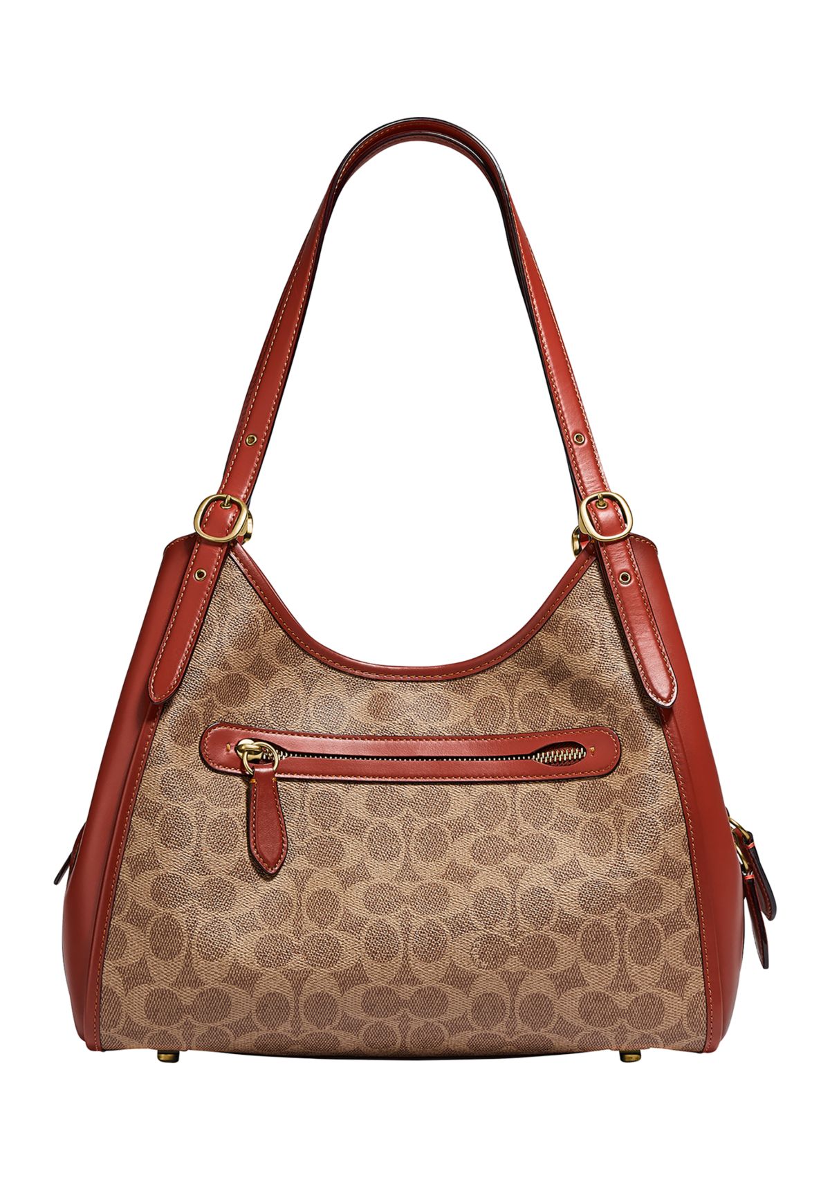Coated Canvas Signature Lori Shoulder Bag
