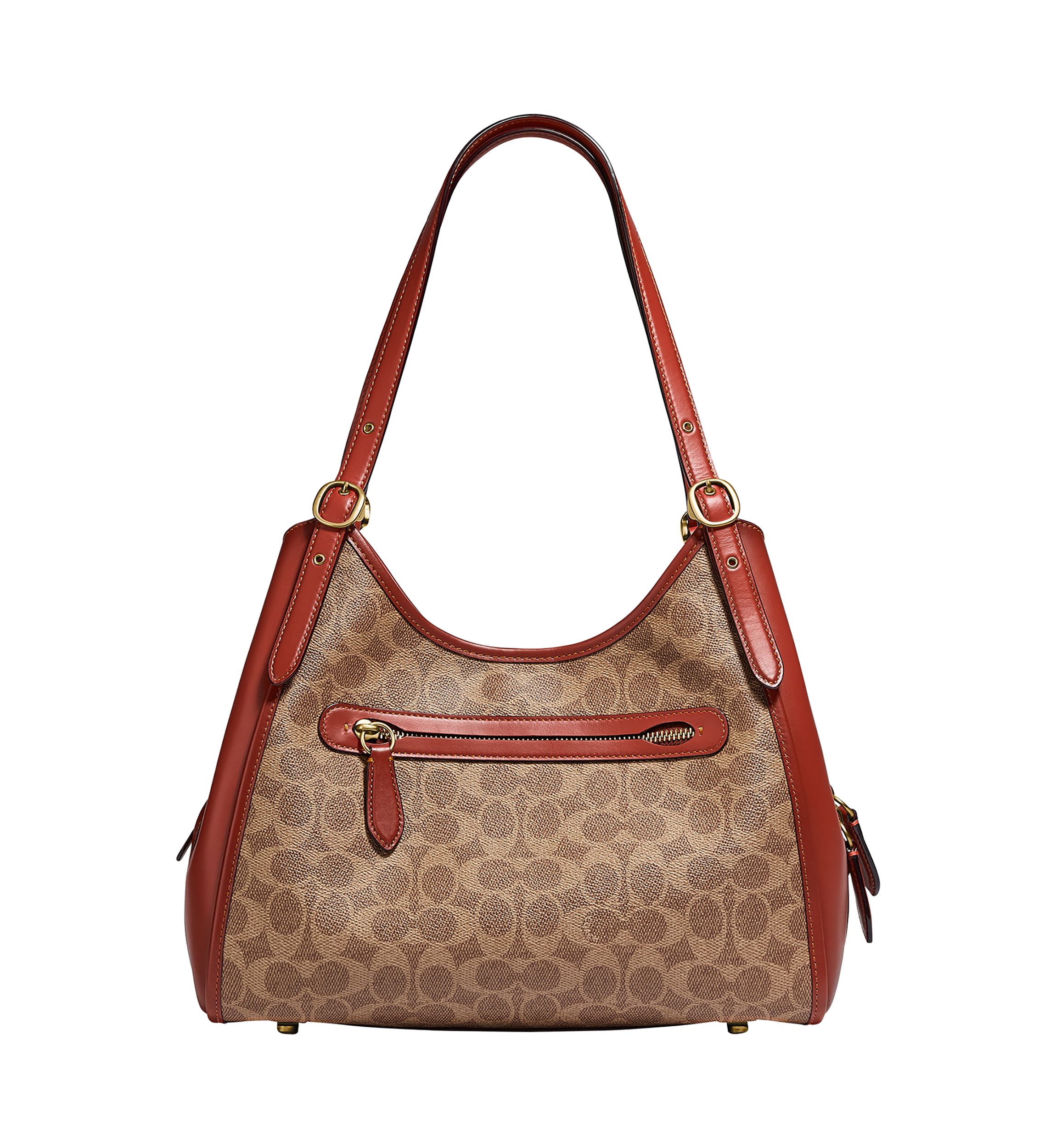 Coated Canvas Signature Lori Shoulder Bag