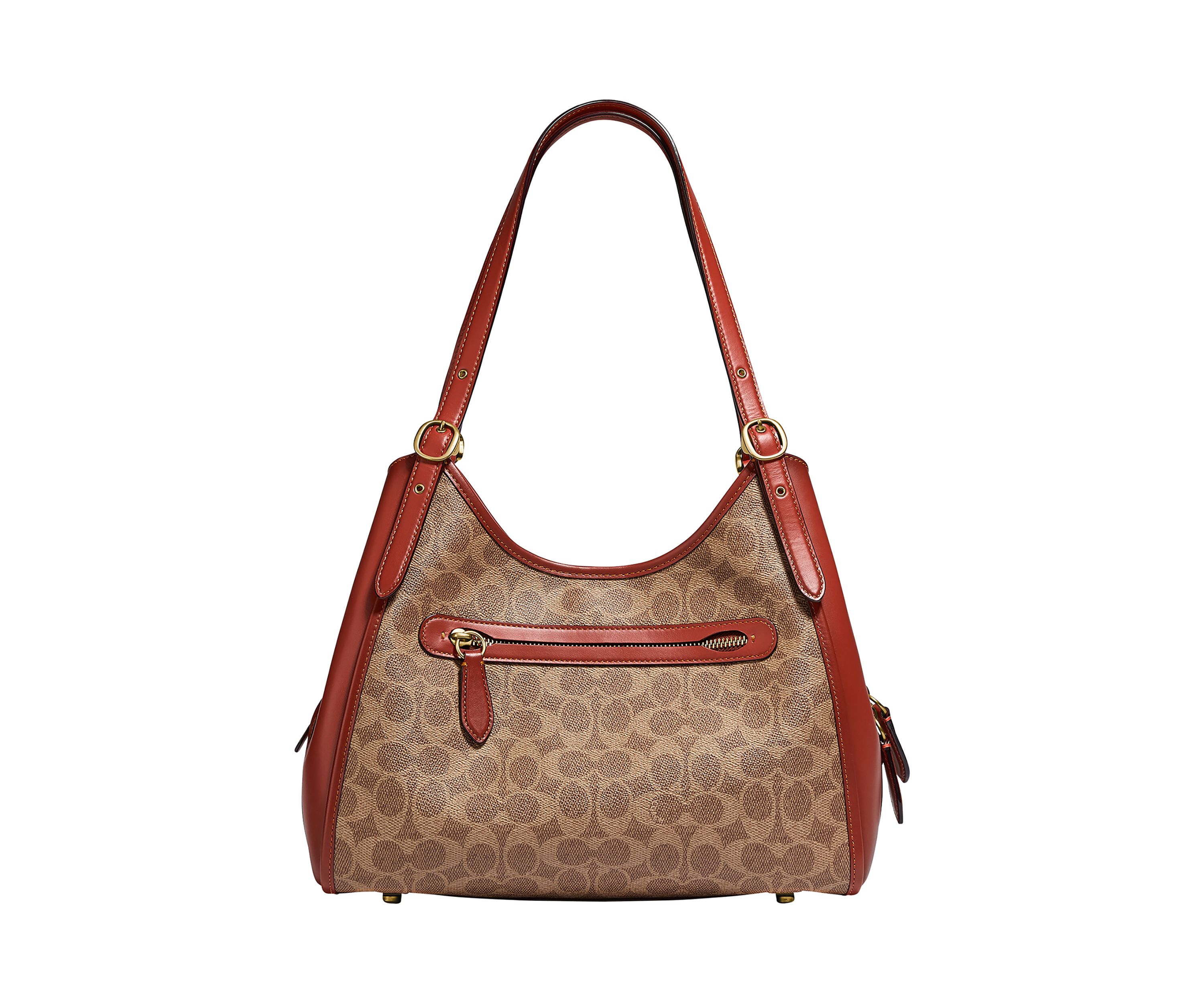 Coated Canvas Signature Lori Shoulder Bag