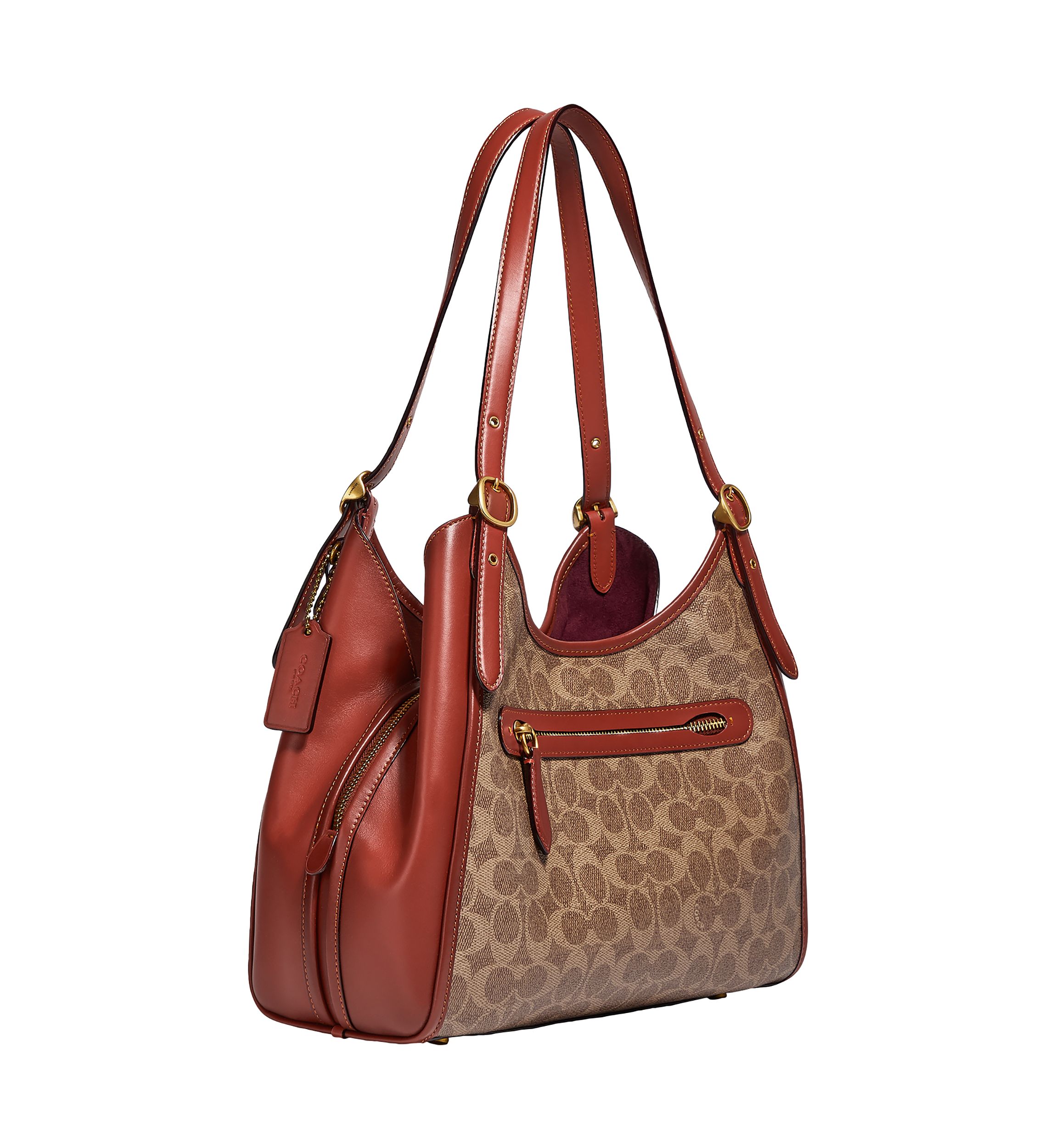 Coated Canvas Signature Lori Shoulder Bag