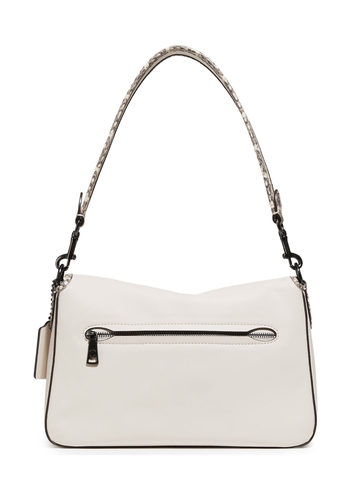 Soft Tabby Shoulder Bag with Snakeskin Detail 