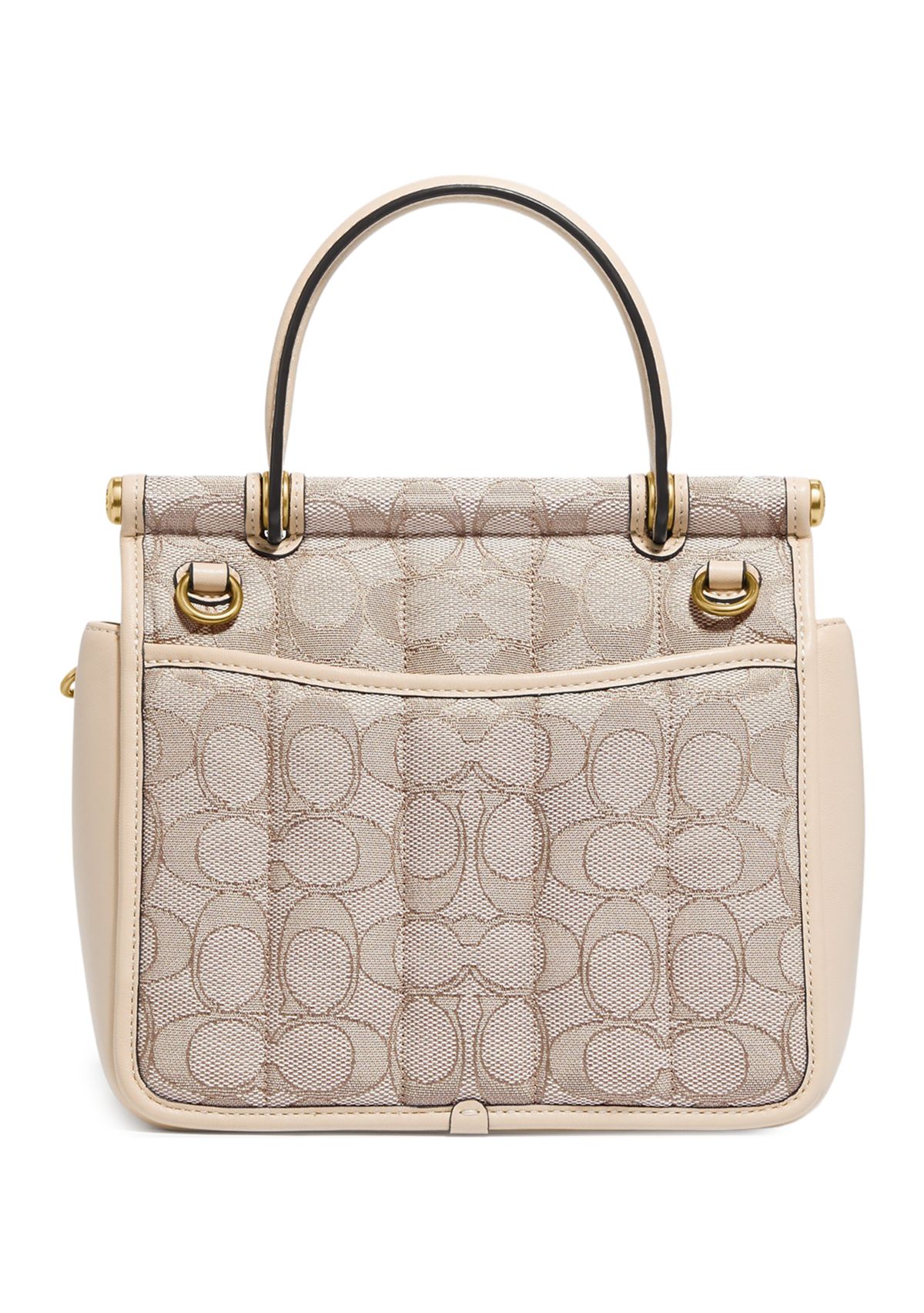 Willis Top Handle Bag 18 in Signature Jacquard with Quilting 