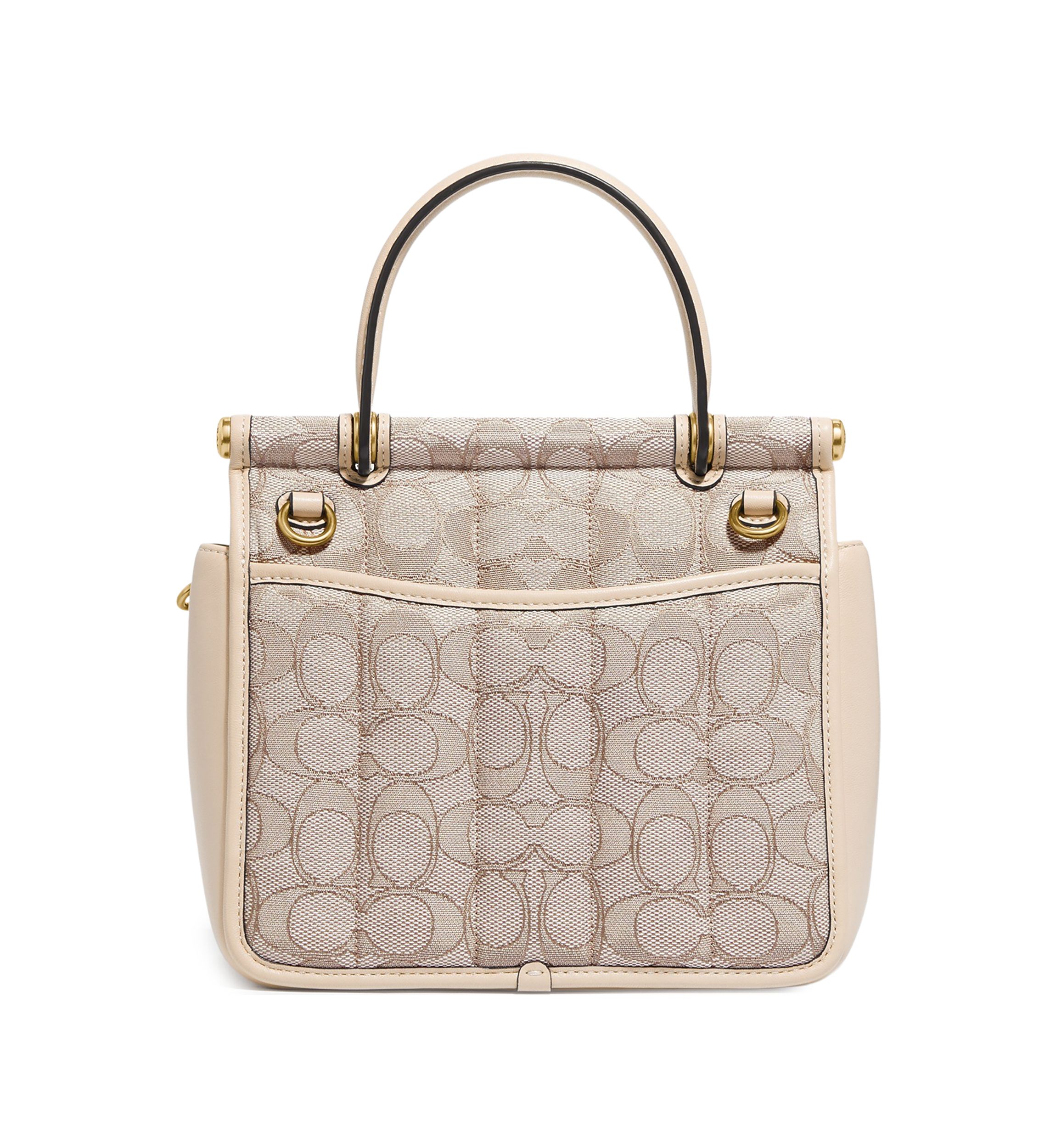 Willis Top Handle Bag 18 in Signature Jacquard with Quilting 