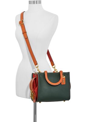 COACH Colorblock Leather with Suede Gusset Rogue 25 Handbag | belk