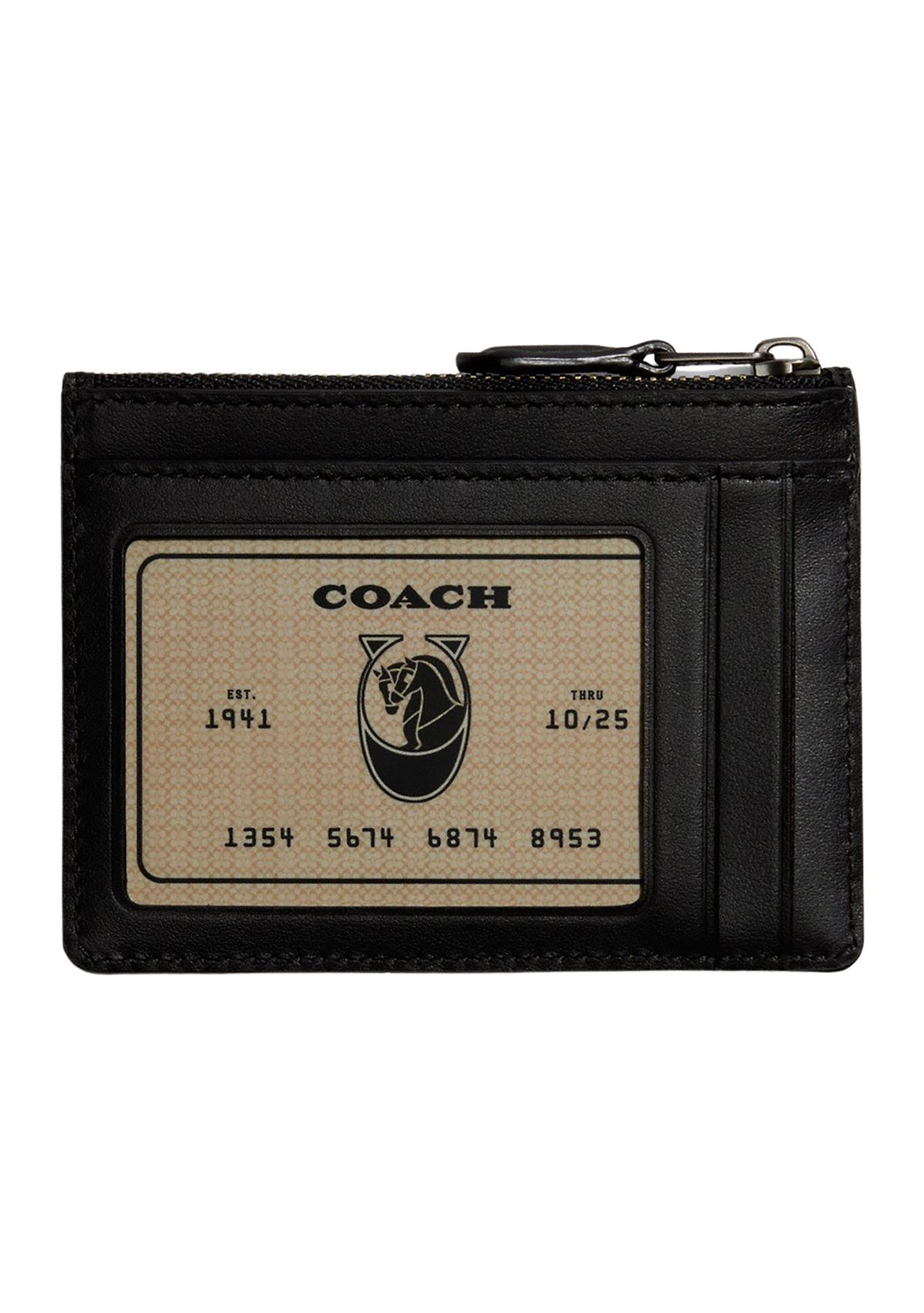 BOXED MINI SKINNY ID CASE IN SIGNATURE TEXTILE JACQUARD