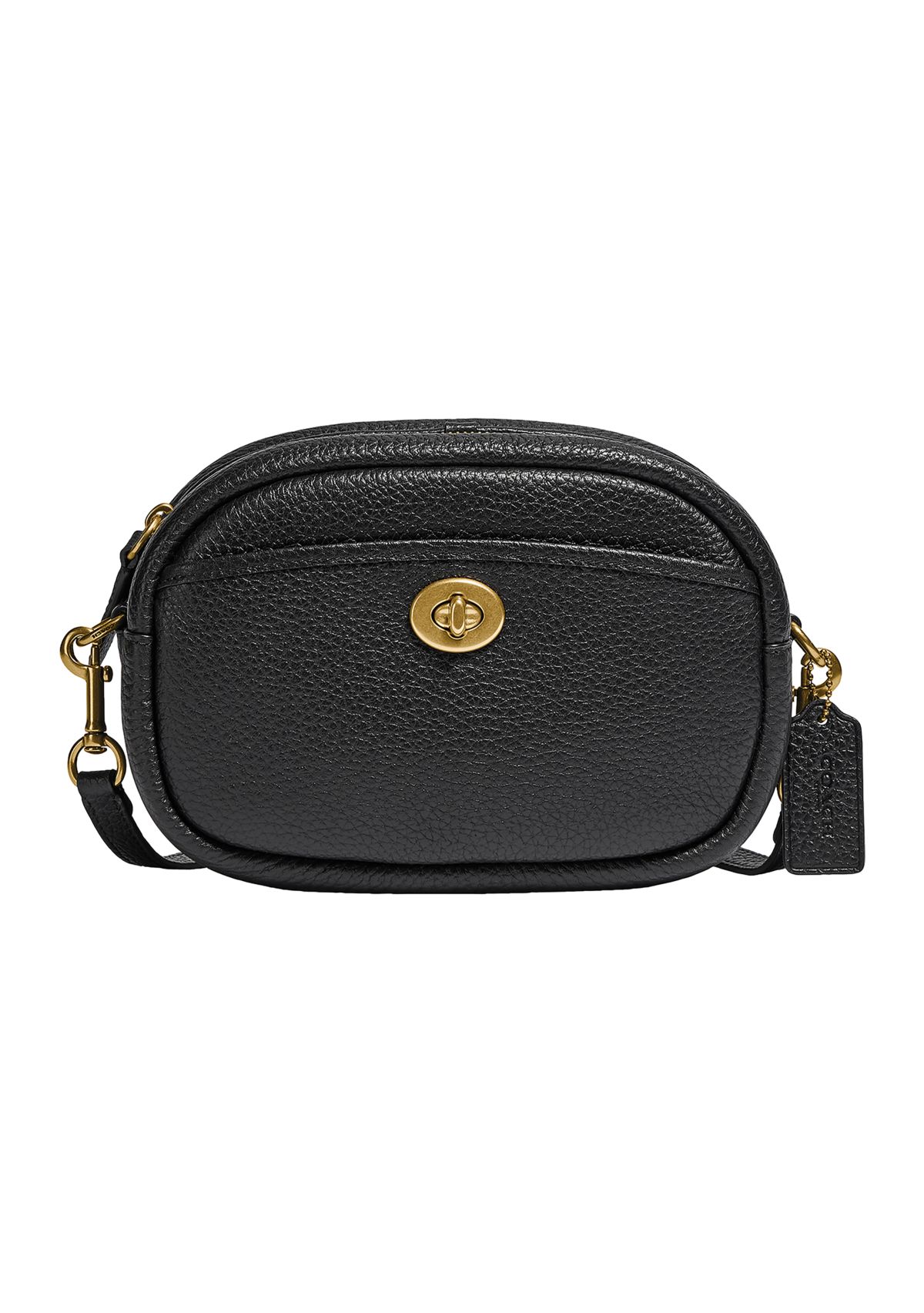 Soft Pebble Leather Camera Bag with Leather Strap