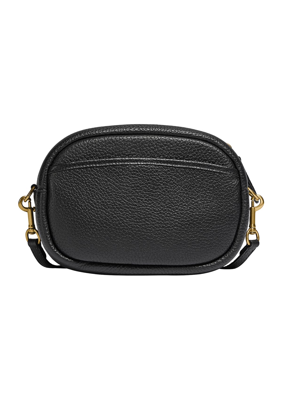 Soft Pebble Leather Camera Bag with Leather Strap