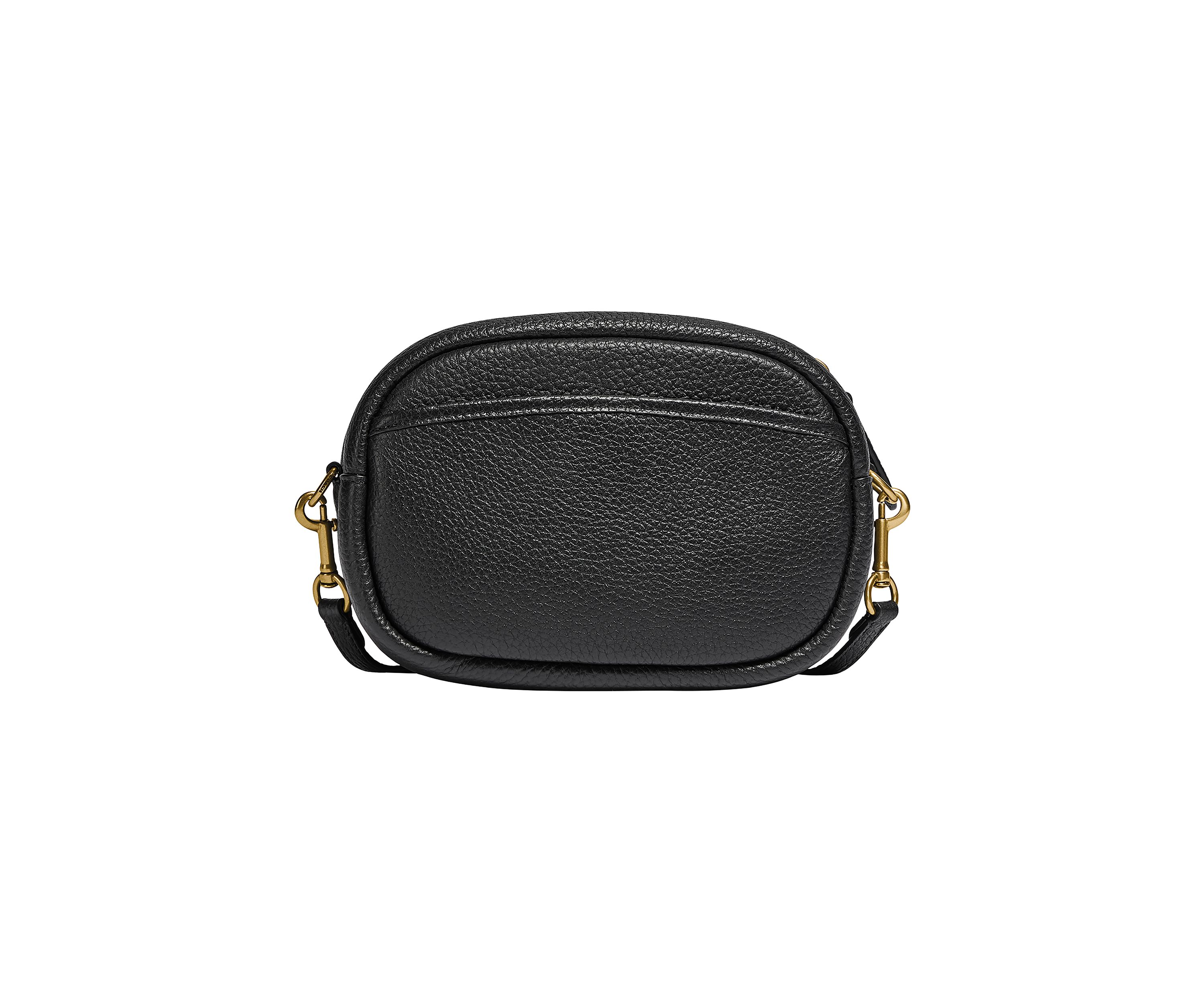 Soft Pebble Leather Camera Bag with Leather Strap