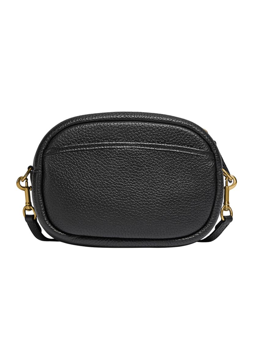 Soft Pebble Leather Camera Bag with Leather Strap