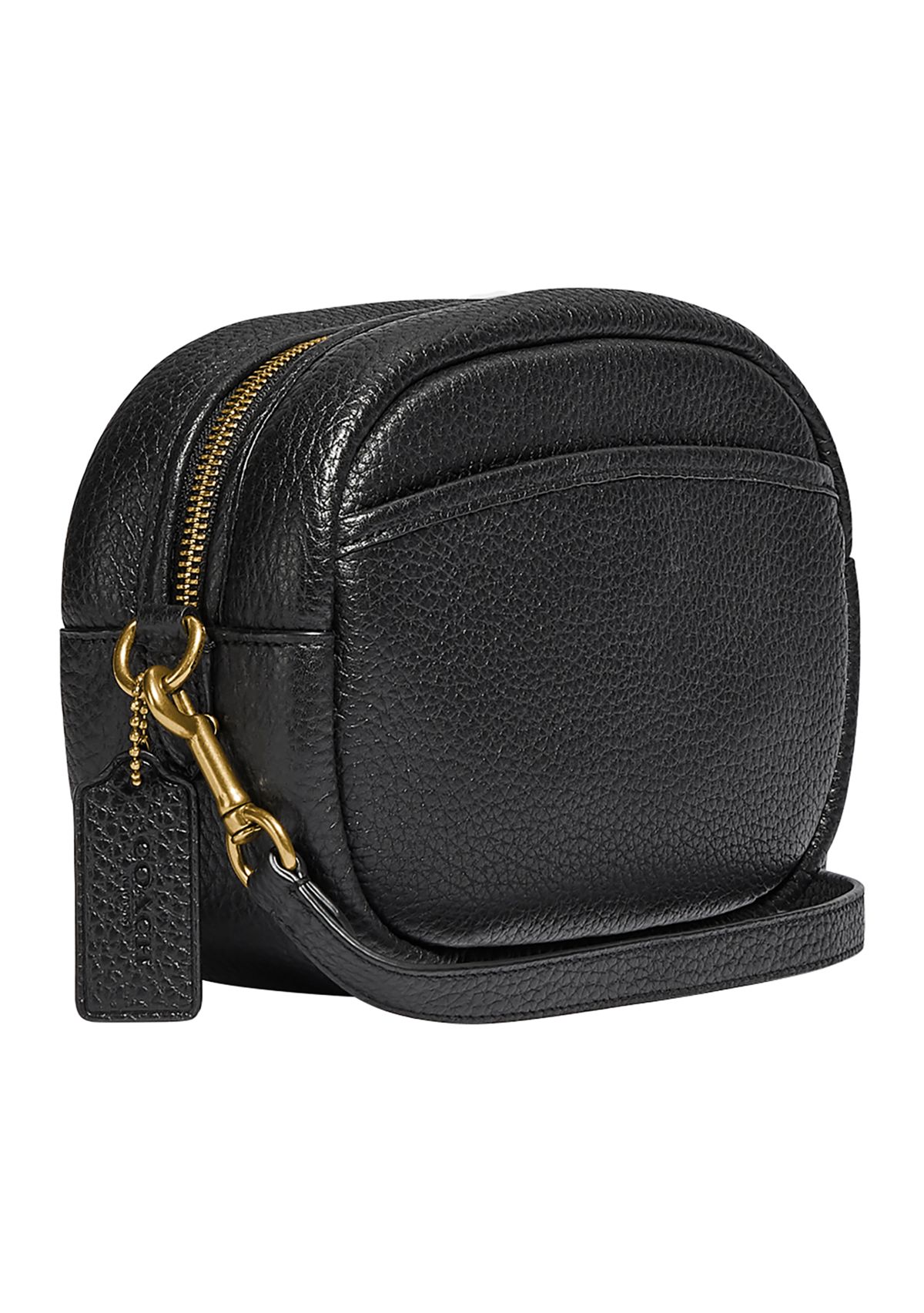 Soft Pebble Leather Camera Bag with Leather Strap