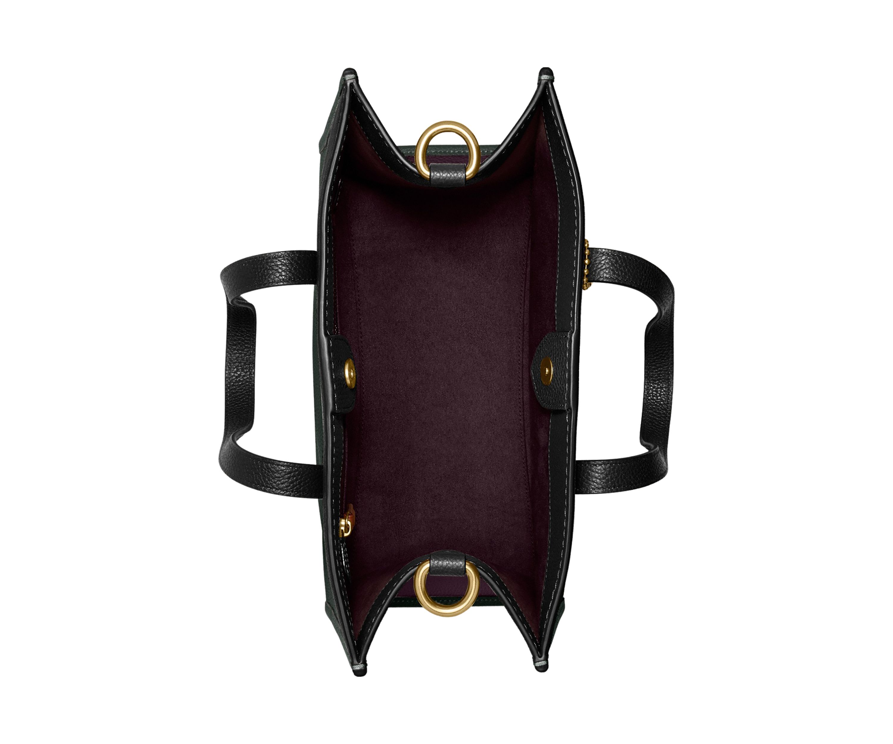 Field Tote in Color Block Leather with Badge