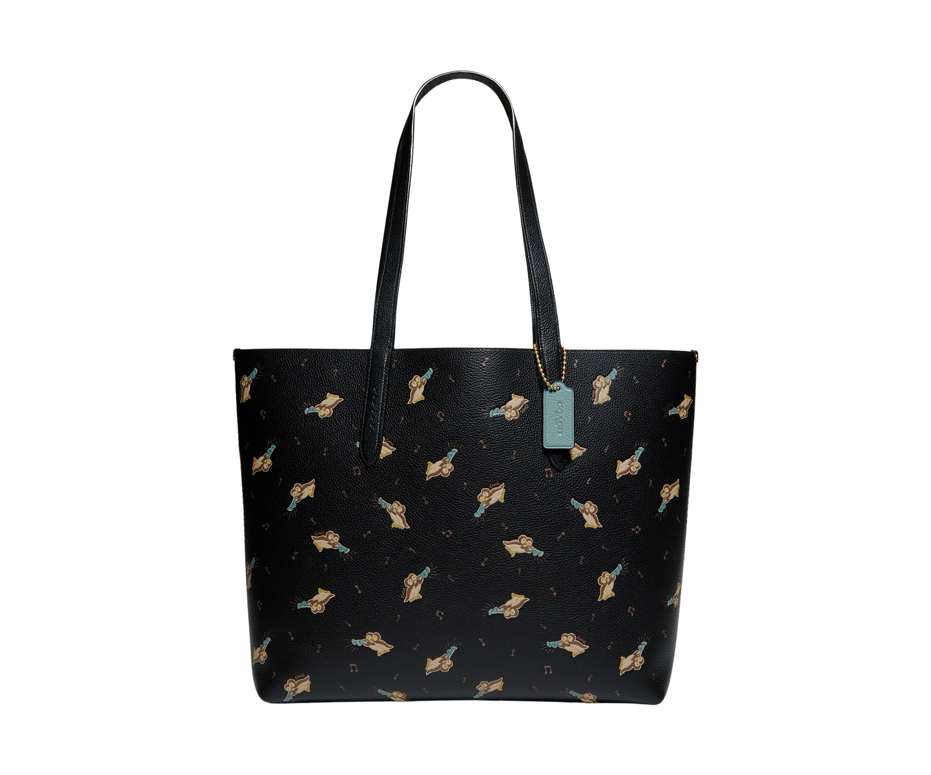 Highline Tote with Musical Owls Print 