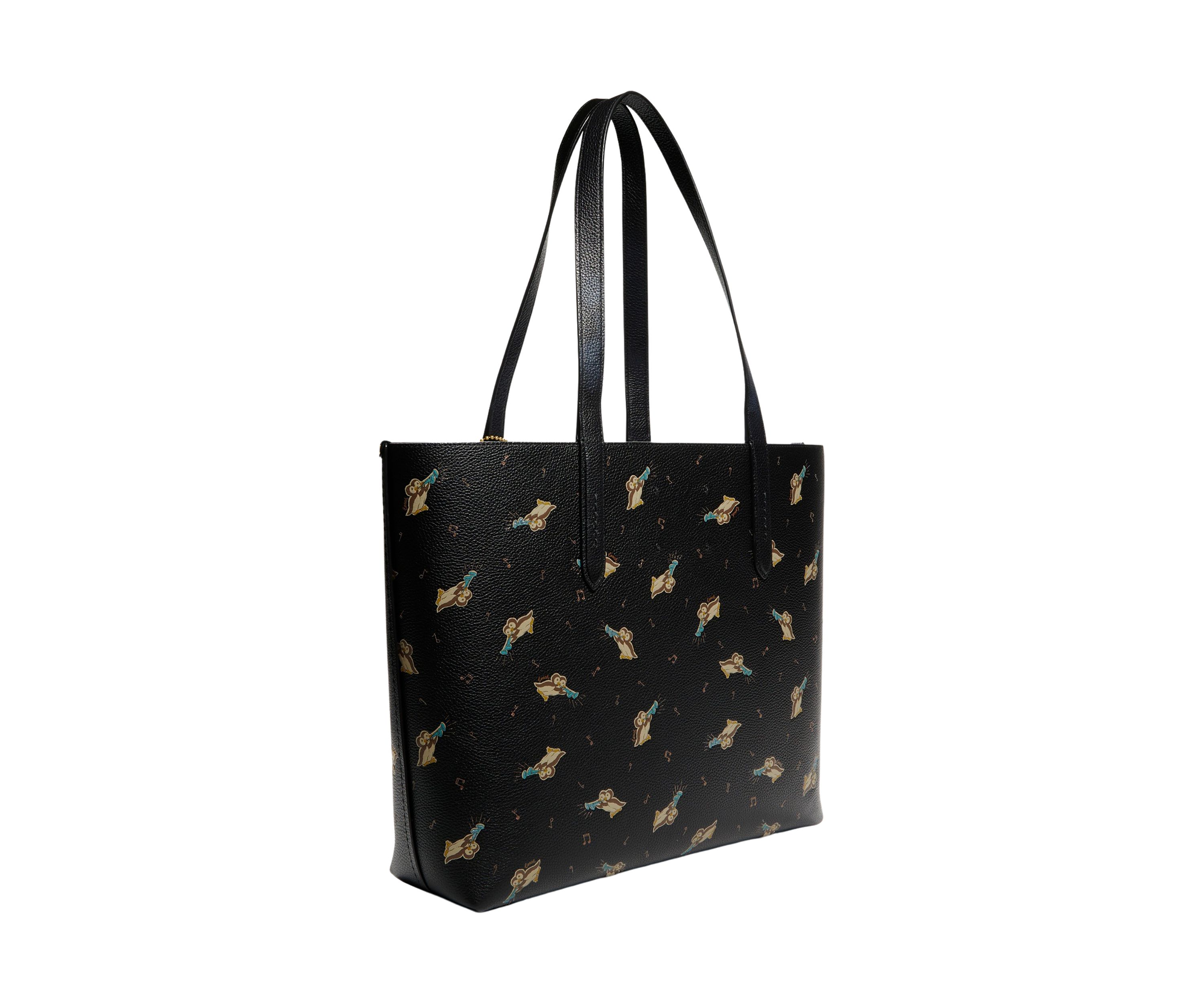 Highline Tote with Musical Owls Print 