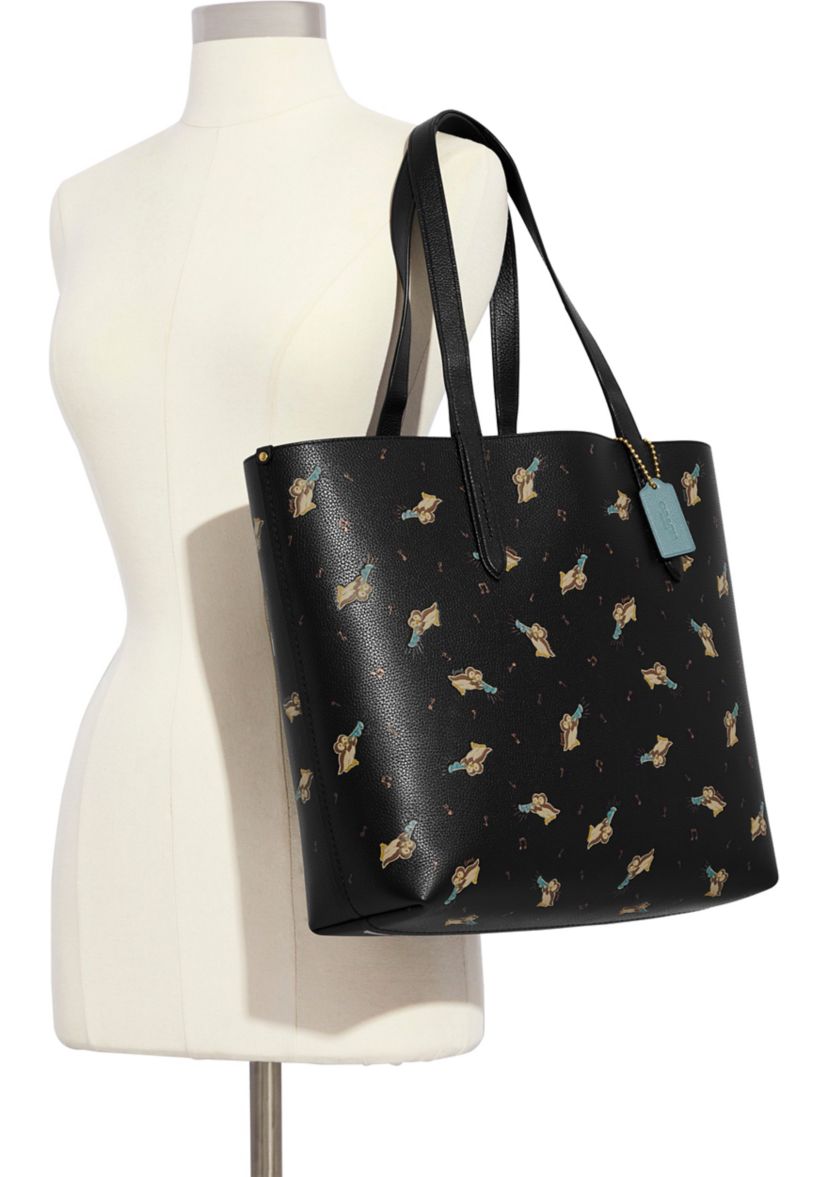 Highline Tote with Musical Owls Print 