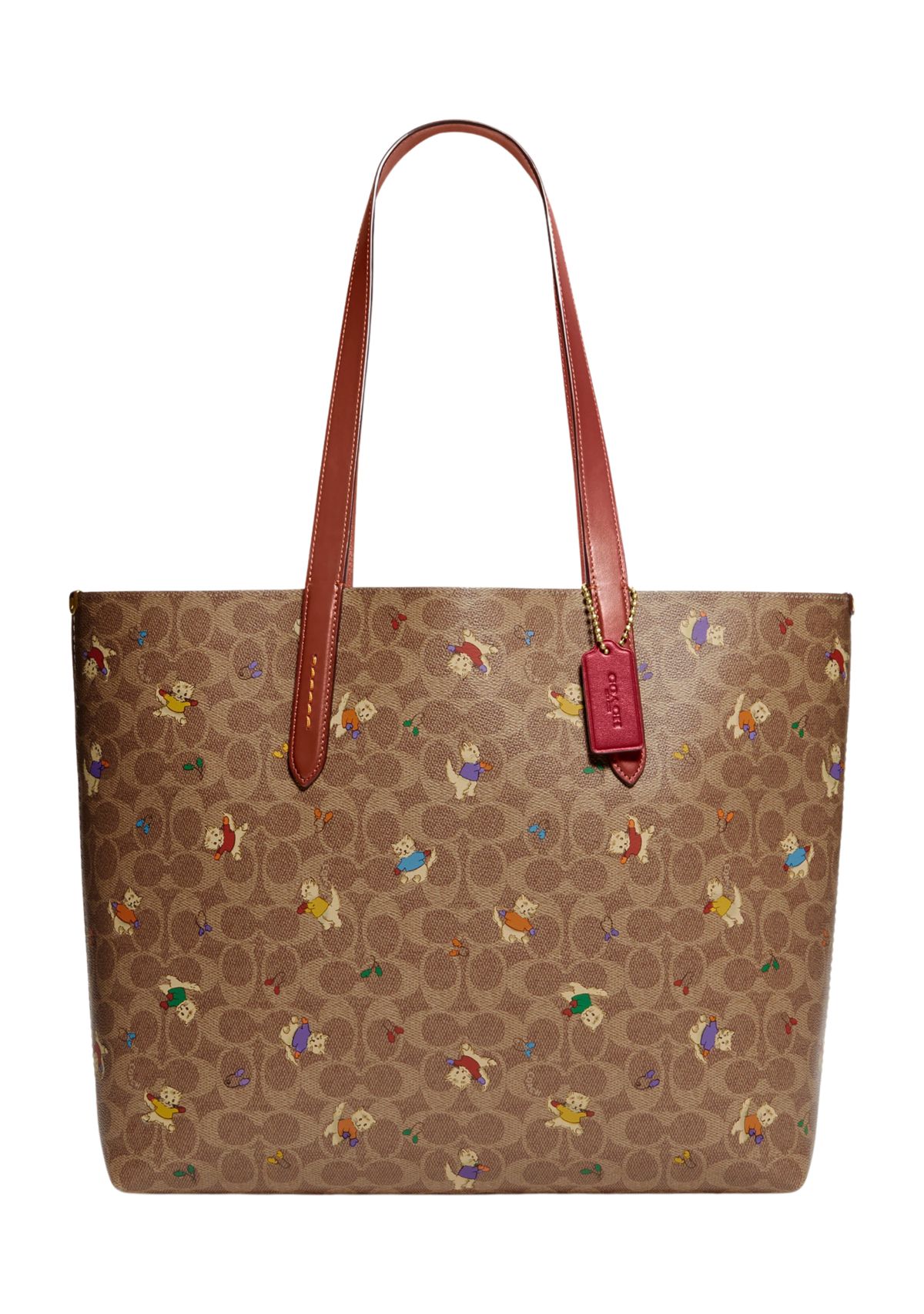 Highline Tote in Signature Canvas with Kittens Print
