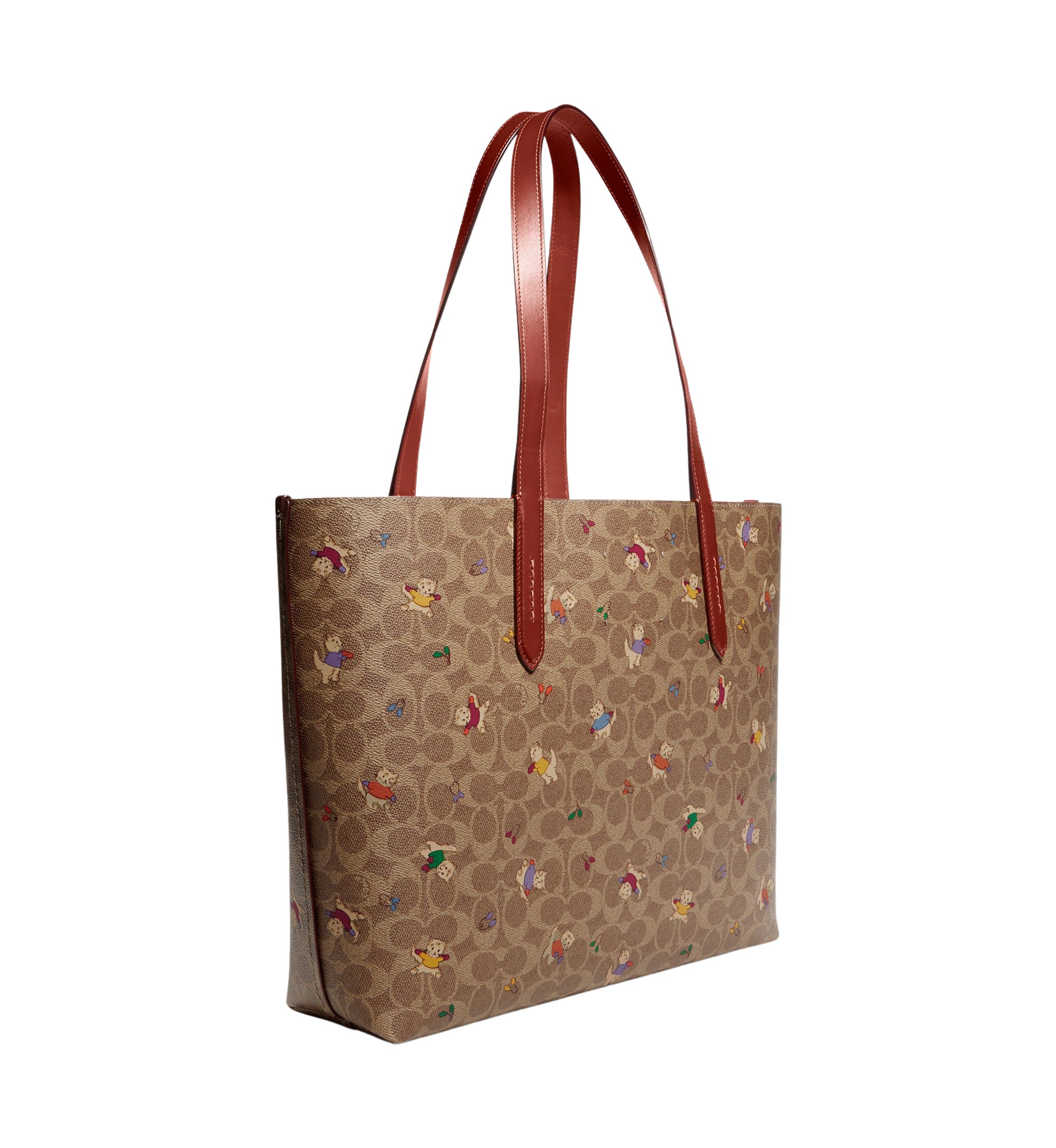 Highline Tote in Signature Canvas with Kittens Print