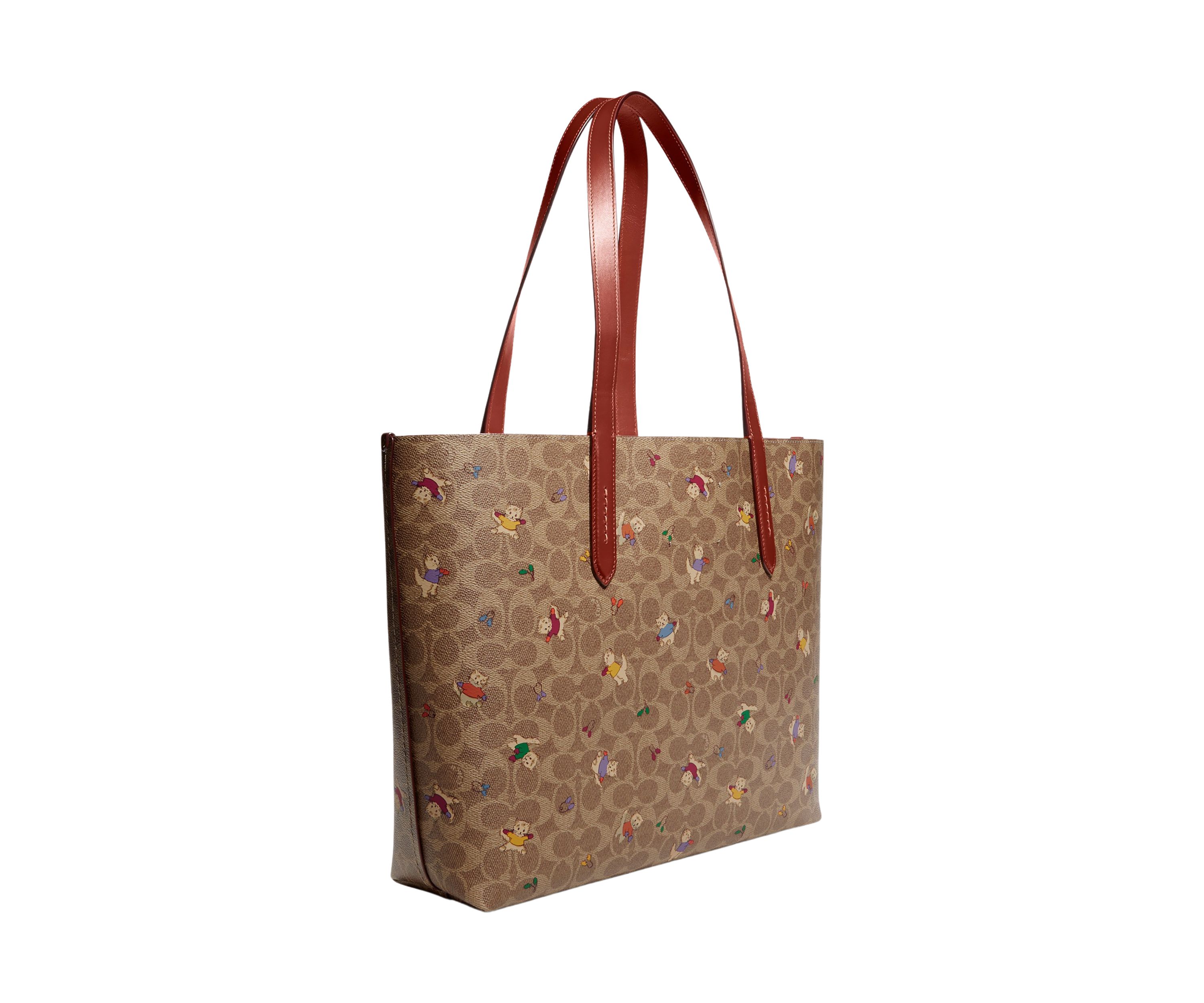 Highline Tote in Signature Canvas with Kittens Print