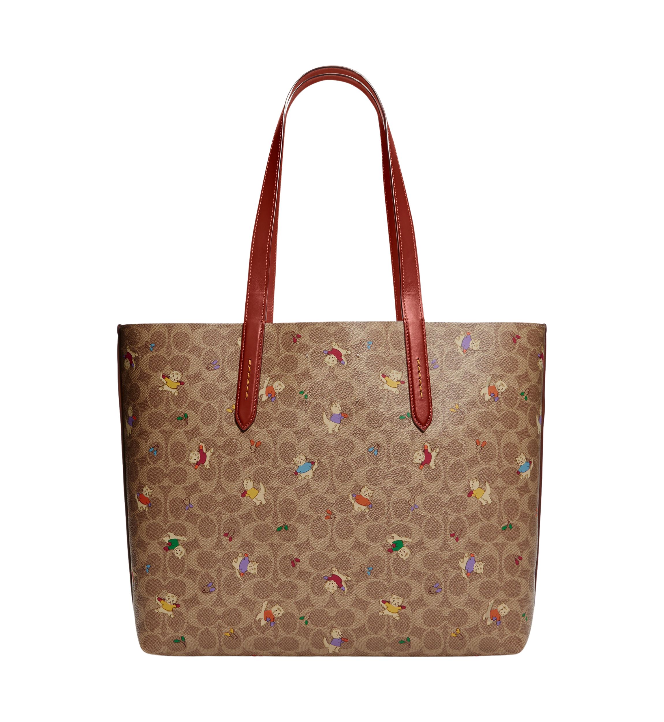 Highline Tote in Signature Canvas with Kittens Print