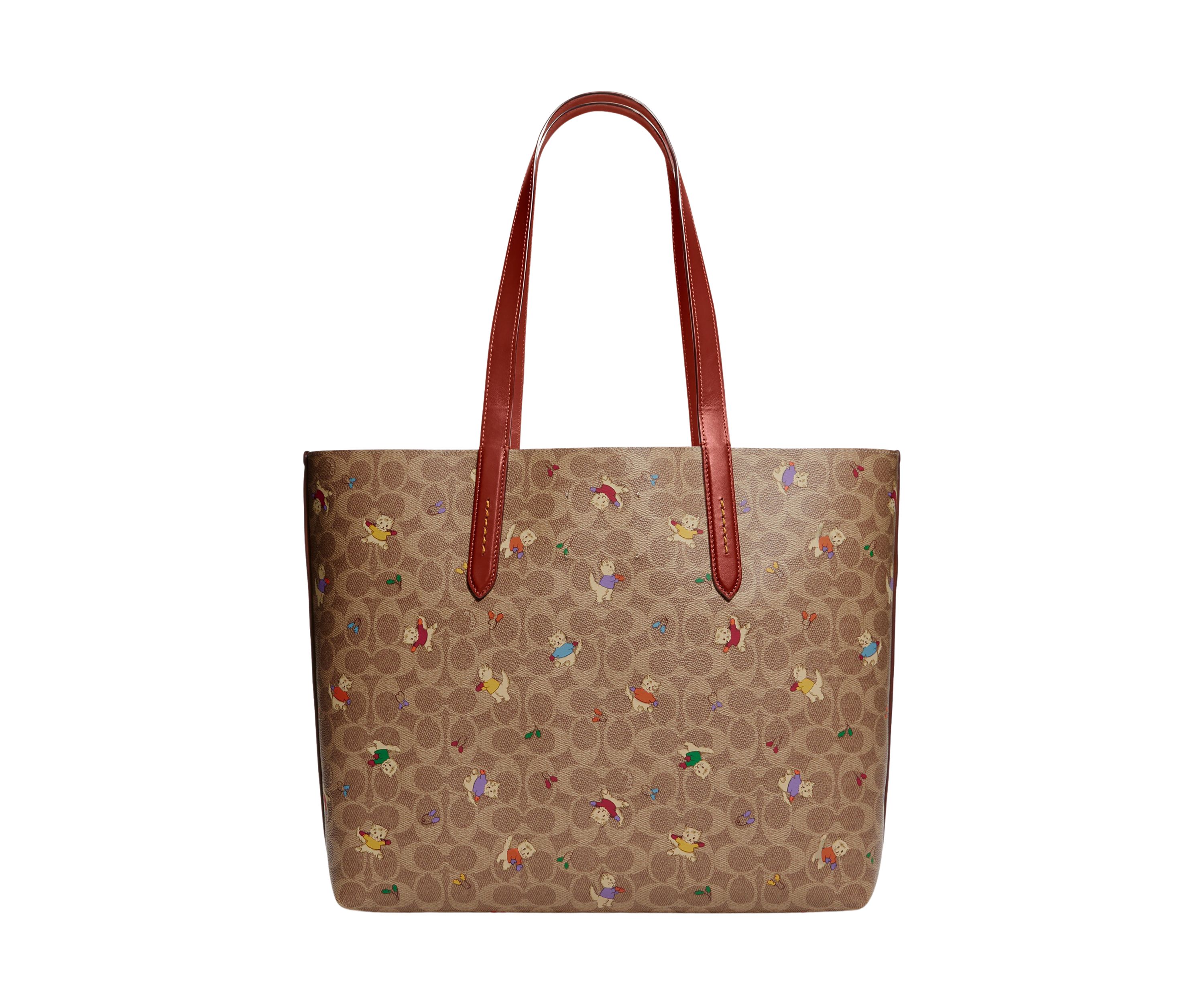 Highline Tote in Signature Canvas with Kittens Print