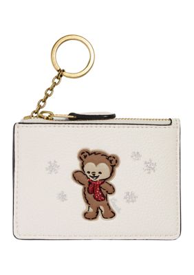 COACH BOXED MINI SKINNY ID CASE WITH SNOWY BEAR | belk