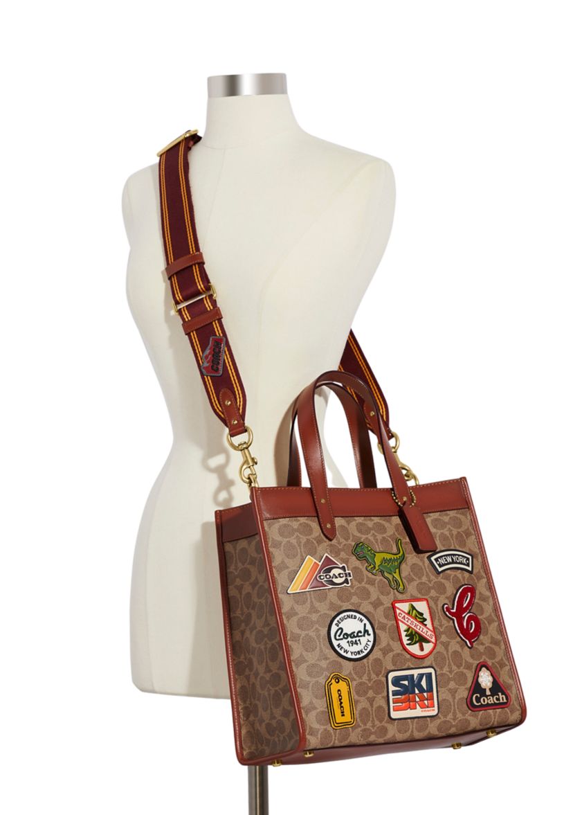 Signature Canvas Patched Field Tote