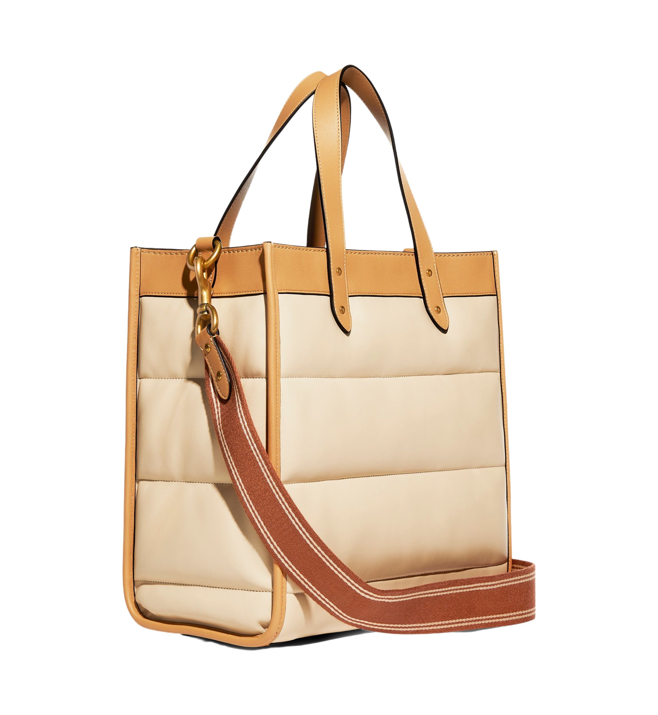Quilted Color Block Field Tote